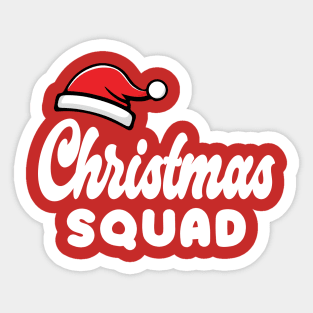 Christmas Squad White Text Sticker